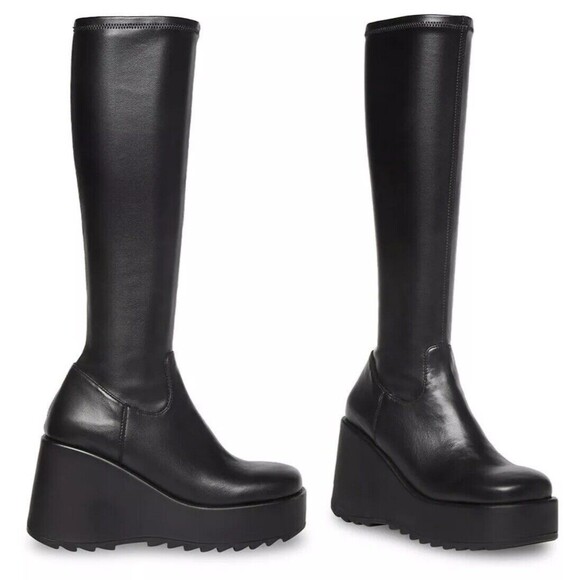 Steve Madden Shoes - Steve Madden Duke30 Knee High Platform Boots 4” Heel Goth Punk Womens Size 9